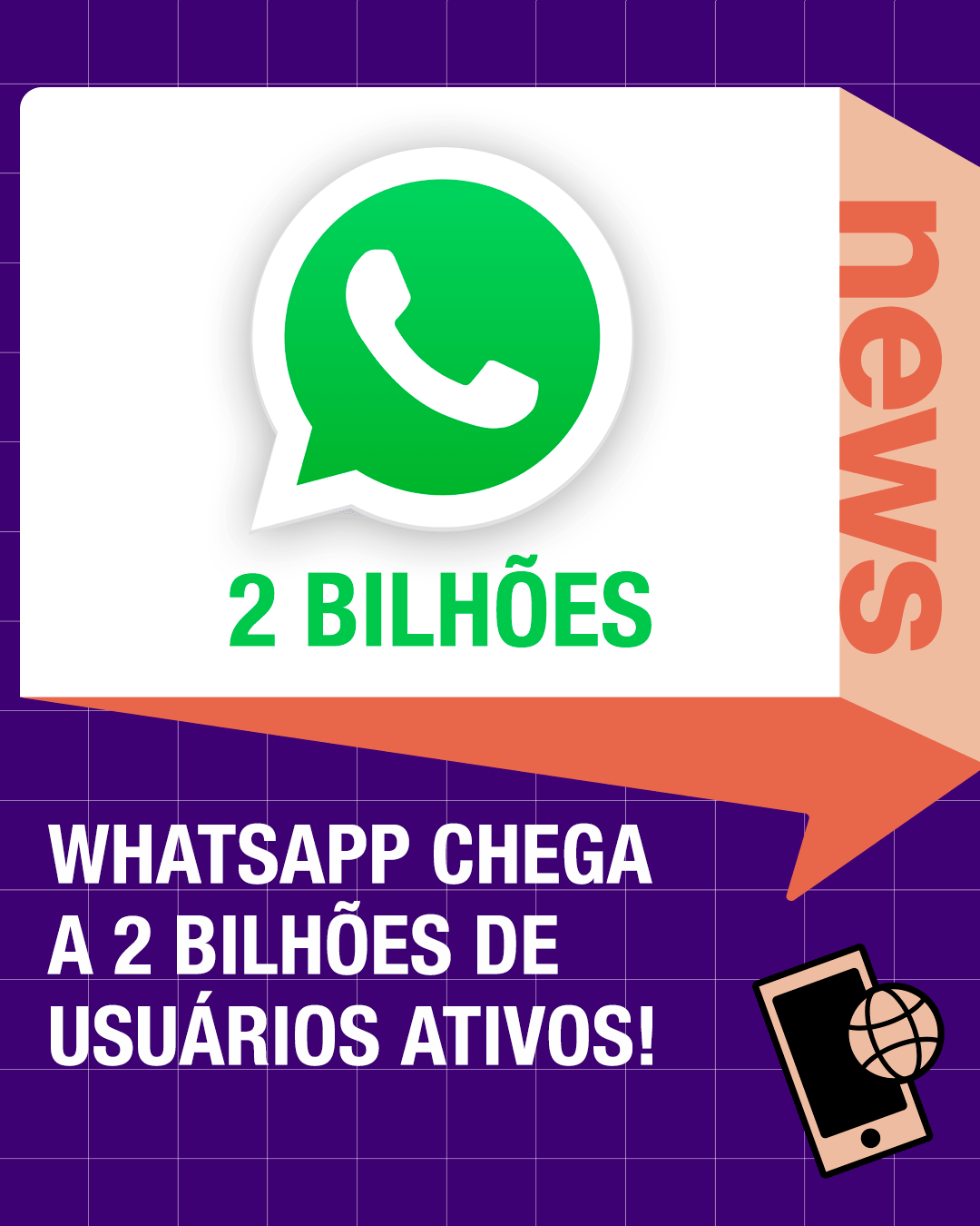 WhatsApp chega a 2 BILHÕES de usuários ativos!